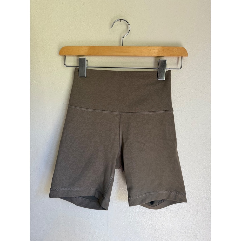 lululemon athletica Olive Green High-Rise Bike Shorts